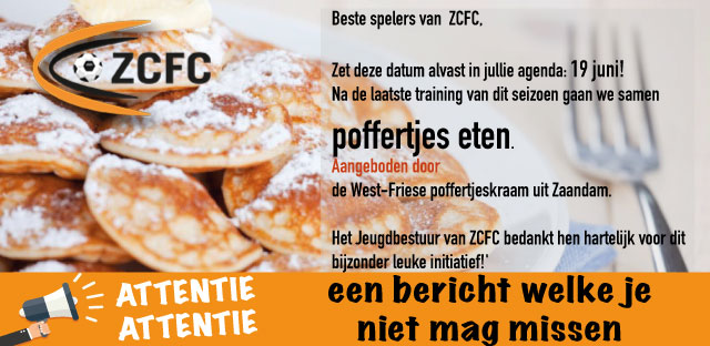 Poffertjes eten bij ZCFC