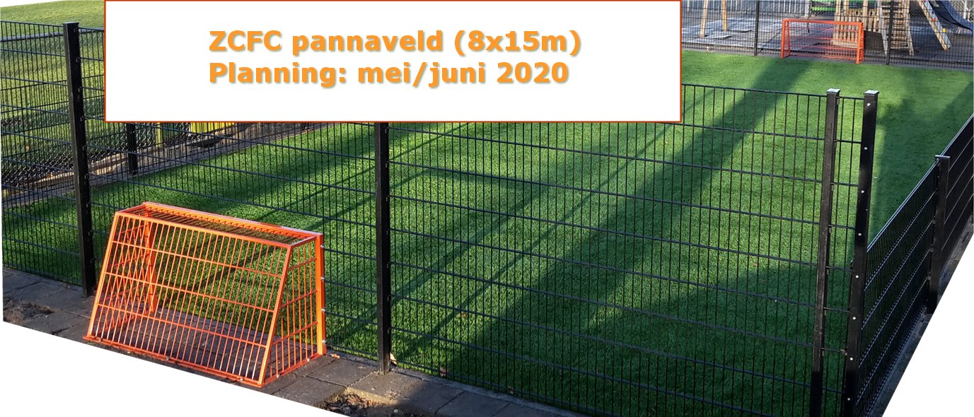 De opbrengst is voor een panneveld voor de jongste jeugd van ZCFC