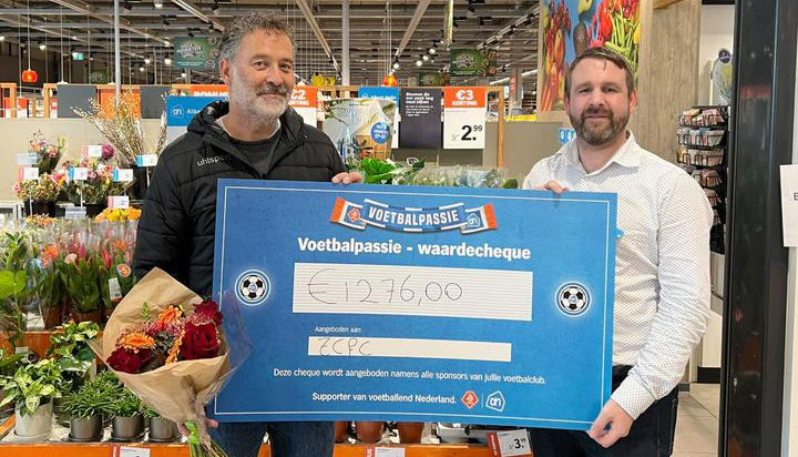 cheque van de voetbalactie