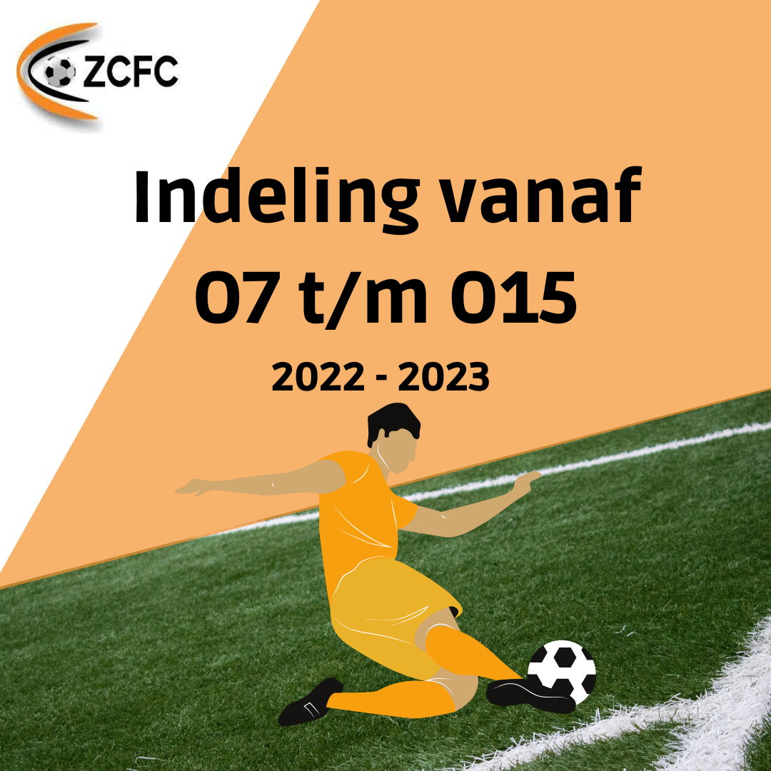 Indeling O7 - O15 ZCFC (2022 - 2023)